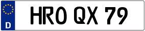 Trailer License Plate